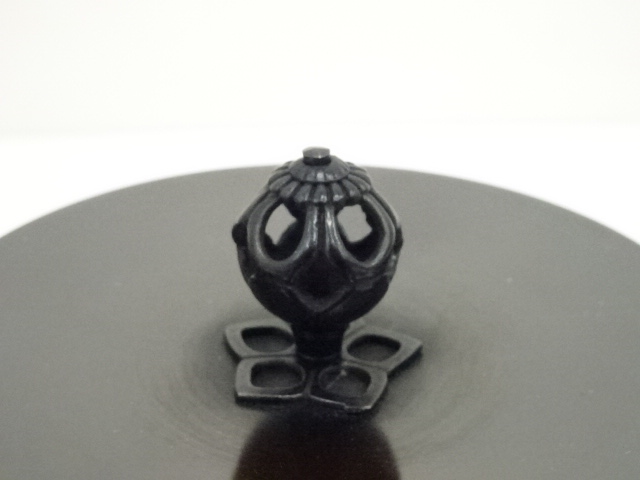  釜師　菊地政光造　車軸釜（共箱）